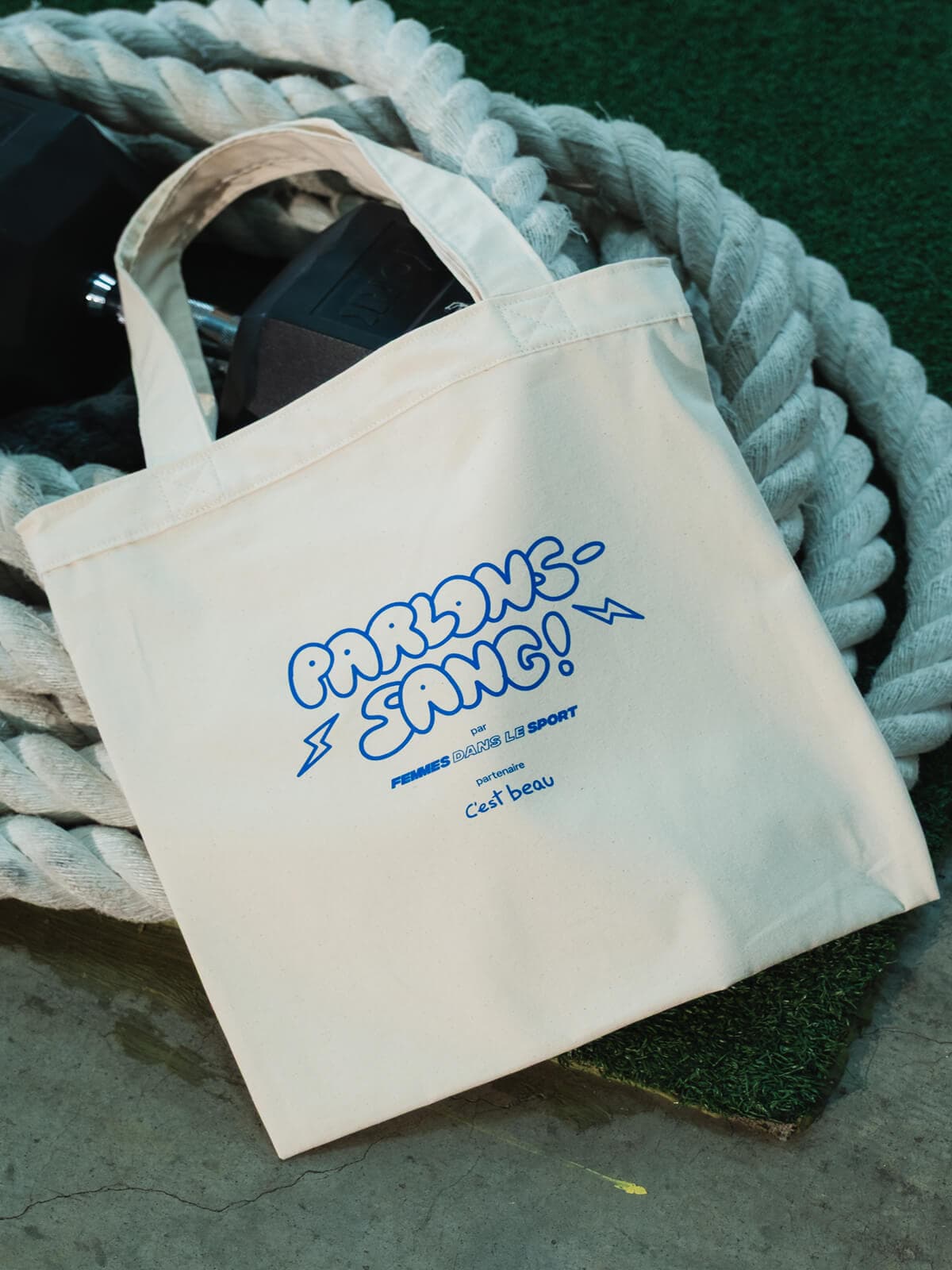 Tote bag Parlons-Sang